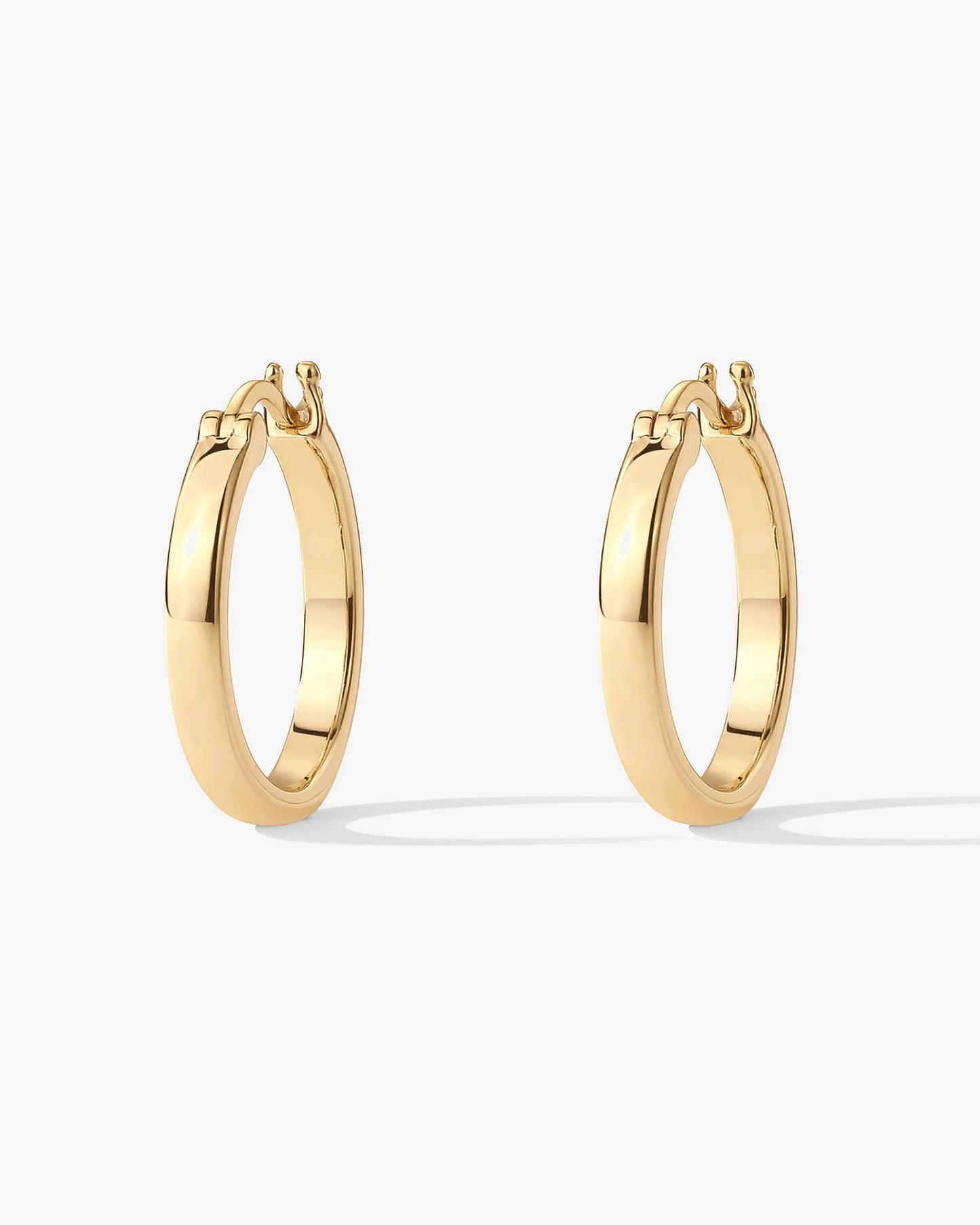 Square Tube Hoops Earrings