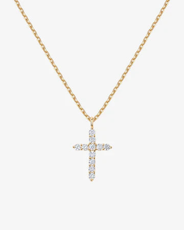 Cubic Zirconia Cross Necklace