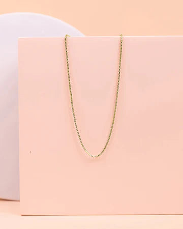 Box Chain Adjustable Necklace